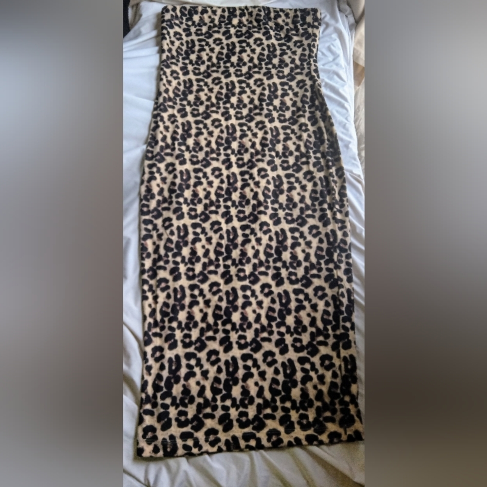 Revamped Bodycon Midi Leopard Print Dress
